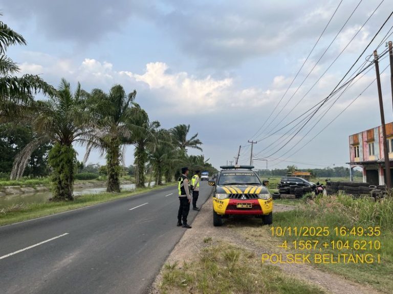 Sore Menyisir Senja’: Polsek Belitang I ‘Kunci’ Jalan Rawan, Balap Liar & 3C ‘Menciut